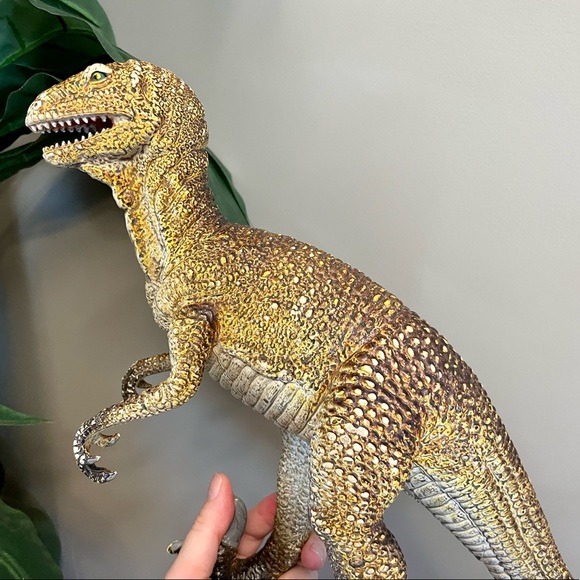 Vintage Large Dinosaur Toy Dino Dromaeosaurids Figure Velociraptor Deinonychus - Picture 7 of 16